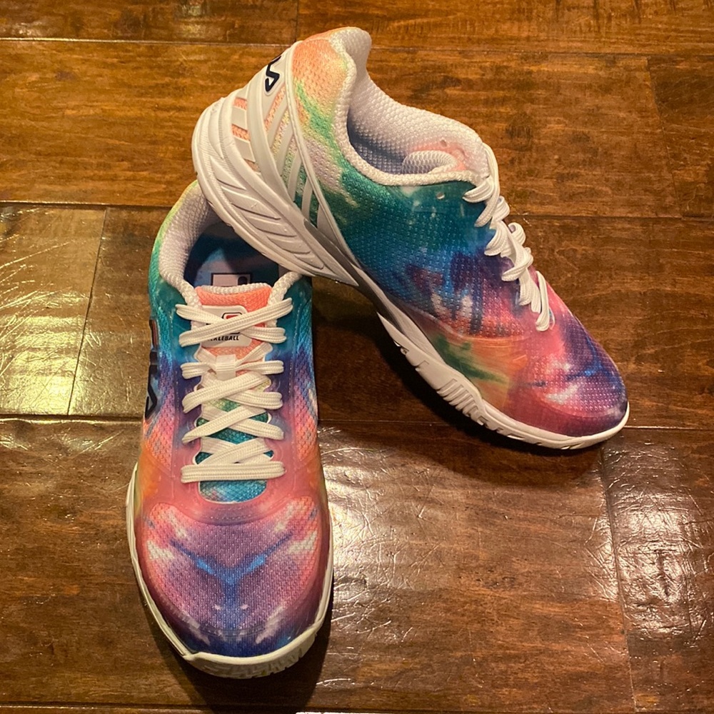 Fila Womens Tie Dye Pickleball shoes, size 9.5